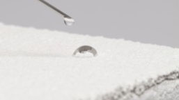 Water drop to top Coat